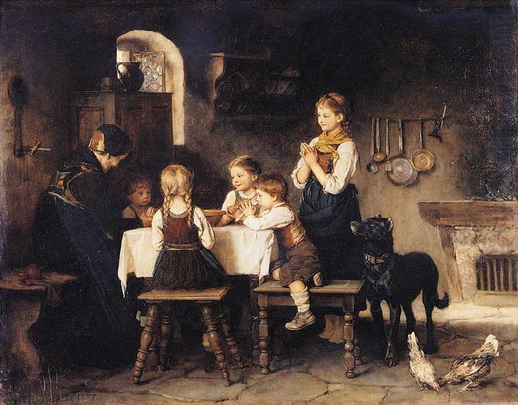 Franz von Defregger Grace Before Meal china oil painting image